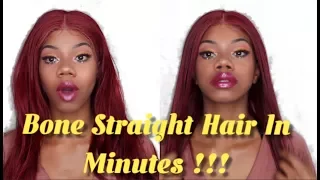 HOW TO GET STRAIGHT HAIR IN MINUTES !!! Ft. Her Imports Hair