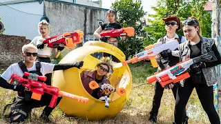 LTT Nerf War: SEAL X Warriors Nerf Guns Defend The Base Fight The Criminal Group Mr Cowboys