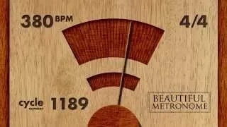 380 BPM 4/4 Wood Metronome HD