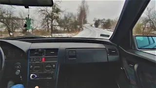 Mercedes W202 2.0 Driving in winter