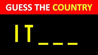 Guess The Country Name by First 2 Letters | Country Quiz Challenge