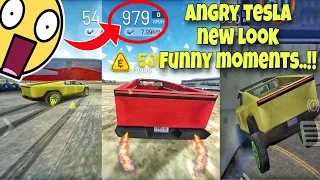Angry tesla new look😱||Funny moments 🤣||Extreme car driving simulator🔥||
