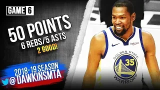 Kevin Durant Full Highlights 2019 WCR1 Game 6 Warriors vs Clippers   50 Pts 2 GOOD!  FreeDawkins