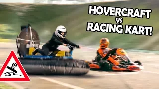 DINGHY - HOVERCRAFT vs RACING CART! | Homemade Hovercraft