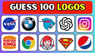 Guess the Logo in 3 Seconds | 100 Famous Brand Logos Quiz