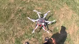 DJI F550 Hexacopter with NAZA+GPS first successful flight part #1