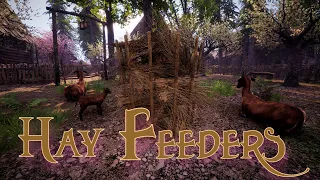 Hay/Grass Feeder 🌿 Medieval Dynasty 🐐 Quick tip #4