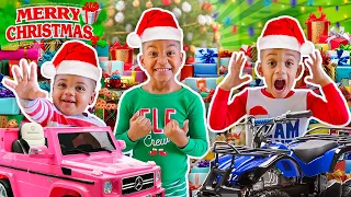 Christmas Morning Opening Presents With DJ, Kyrie & Nova | The Prince Family Clubhouse