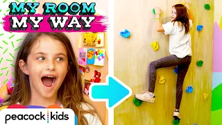 Adventurer Gets Her Own Indoor Rock Climbing Wall! | Kids Room Makeover | MY ROOM MY WAY