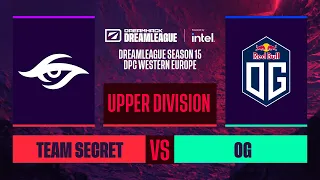 Dota2 - Team Secret vs. OG - Game 1 - DreamLeague S15 DPC WEU - Upper Division