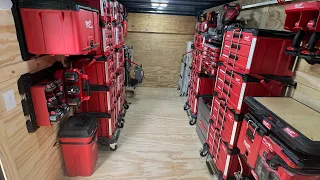 My New Milwaukee Packout Trailer Set Up