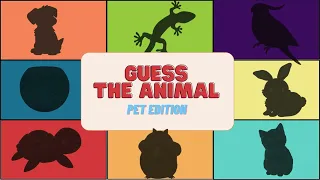 Guess the Animal | Pets | Learn Animal Vocabulary | Kids Quiz | #guesstheanimal #pets #kidsquiz