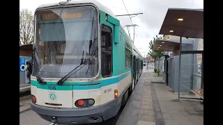 Tramway Ligne 1🚋Alsthom TFS RATP : Asnières - Quatre Routes➡️Gare de Noisy-le-Sec