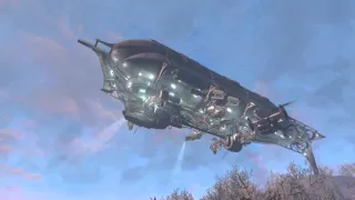 Fallout 4 - Prydwen Arrival Scene "WE ARE THE BROTHERHOOD OF STEEL!"