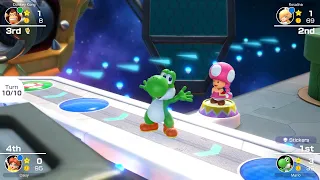 Mario Party Superstars #518 Space Land Yoshi vs Donkey Kong vs Rosalina vs Daisy