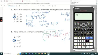 PROBNA MATURA 2023., MATEMATIKA A, 1. - 24. zadatak