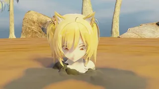 Sora sinks into beach silt! (Displacement test)