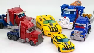 Transformers Prime Weaponizer & Voyager Deluxe Optimus Prime Bumblebee Ultra Magnus Robot Car Toys