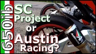 Aprilia RSV4 RF | Austin Racing GP1R vs SC Project Exhaust!