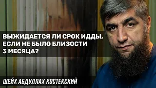 Выжидается ли срок идды, если не было близости 3 месяца?