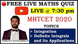 MHTCET 2020 MENTI-QUIZ (DAY-3)| MATHS| MHTCET2020 MHT-CET 2020 LIVE QUIZ