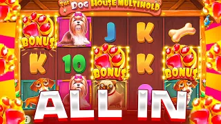 ALL IN В DOG HOUSE MULTIHOLD! СЛОВИЛ 8 БУДОК И ПОМАЛ ЗАНОС! 3 ОЛЛ ИНА ПОДРЯД В ДОГ ХАУС МУЛЬТИХОЛД