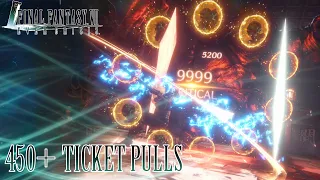 450+ ticket pulls - my luck keeps evolving || Final Fantasy VII Ever Crisis