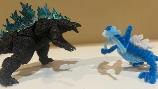 LEGENDARY GODZILLA VS TIAMAT GXK [action figure battle]