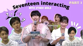 Seventeen interacting with other idols aka A MeSS (Part 1)