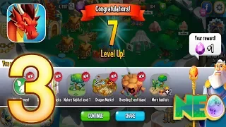 Dragon City: Gameplay Walkthrough Part 3 - Reached Level 7 (iOS, Android)