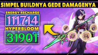 Simpel Buildnya GEDE DAMAGENYA Build Raiden Shogun Hyperbloom & Biasa - Genhsin Impact