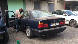 BMW 540i e34 exhaust sound without cats