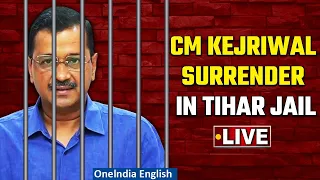 Arvind Kejriwal Surrender LIVE: CM Kejriwal speech before surrender in Tihar Jail | Aam Aadmi Party