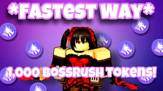 THE *FASTEST* WAY TO GET BOSS RUSH TOKENS! | Anime Dimensions