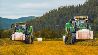 SILAGE IN NORWAY | 2 X JD & McHale | 7530 & 6155R | Fusion 3 Plus