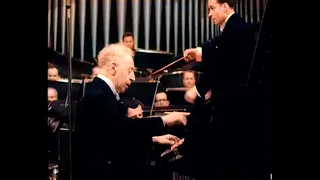 Arthur Rubinstein - Chopin Piano Concerto No.2 (1960). AI Colorize, 1080p 60fps.