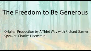 The Freedom to be Generous