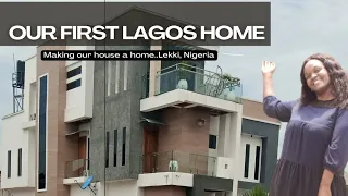 House Tour of Our FIRST home in Lekki Island|Official house tour Lagos|Empty house tour #lagosliving