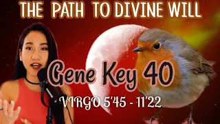 VIRGO DESTINY✨GENE KEY 40 // GATE 40 HUMAN DESIGN