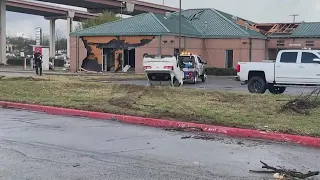 A look at the damage left behind as tornadoes rip through Texas