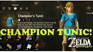 Zelda: Breath of the Wild - How To Get BLUE CHAMPION'S Tunic FAST!
