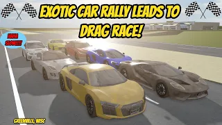 Greenville, Wisc Roblox l Car Rally turns into DRAG RACE rp