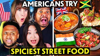 Americans Try The Spiciest Street Food From Around The World!