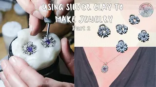 Using Silver Clay to set Gemstones #silverclay #silversmithing #gemstonejewelry #metalclay