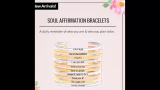 Affirmations are strong get stacked with our great affirmation Bracelets