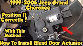 How To Install a Blend Door Actuator on a 1999-2004 Jeep Grand Cherokee