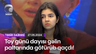 Toy günü dayısı gəlin paltarında götürüb qaçdı!