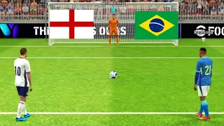 Neymar vs Harry Kane Match | Brazil vs England Match | Penalty shootout gameplay | Efootball24 |