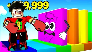 BOKSÖR BABİ BÜTÜN DUVARLARI KIRDI!! 🥊 Roblox Punch Wall Simulator