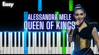 Alessandra - Queen Of Kings | Norway 🇧🇻 Eurovision 2023 | Easy Piano Tutorial